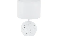 Bordslampor-Eglo Montalbano Bordslampa, lysande fot 23cm Vit