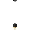 Fönsterlampor < Eglo Montebaldo Fönsterlampa 10cm GU10 LED 3000K 4,5W Svart/Guld