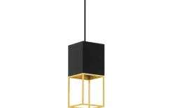 Fönsterlampor < Eglo Montebaldo Fönsterlampa 10cm GU10 LED 3000K 4,5W Svart/Guld