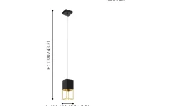 Fönsterlampor < Eglo Montebaldo Fönsterlampa 10cm GU10 LED 3000K 4,5W Svart/Guld