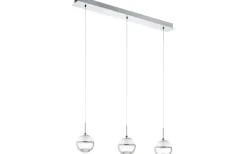 Avlånga Taklampor-Eglo Montefio Taklampa 87cm LED 3000K 3x5W Krom