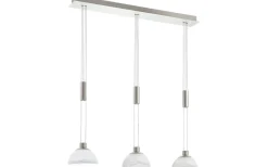Avlånga Taklampor-Eglo Montefio Taklampa 89cm LED 3000K 3x6,5W Nickel