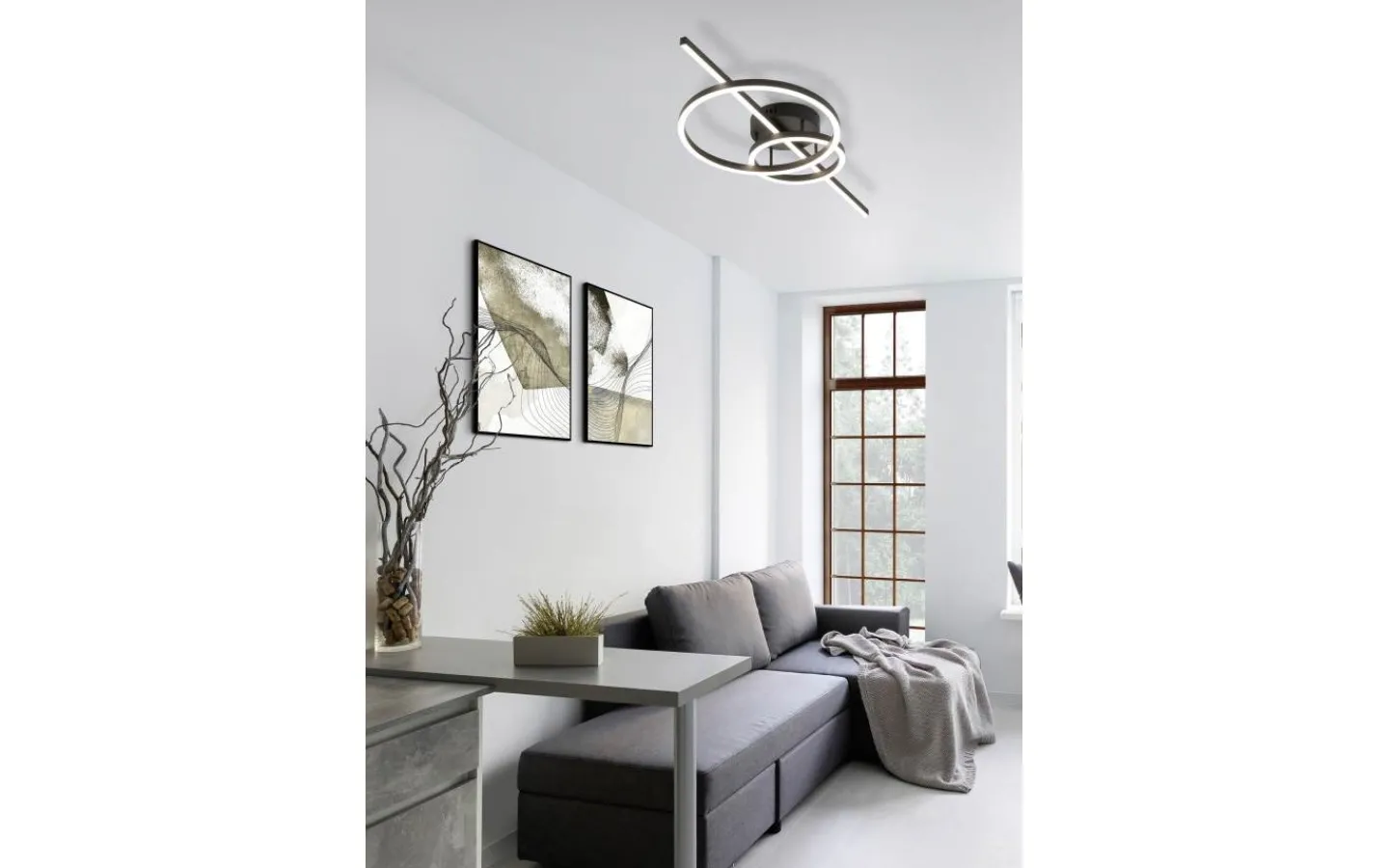 Plafonder < Trio Lighting Montilla Plafond LED mattsvart
