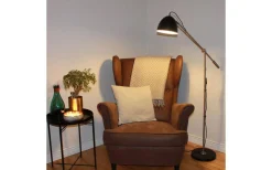 Golvläslampor < Oriva Montreal Golvlampa 140cm Svart