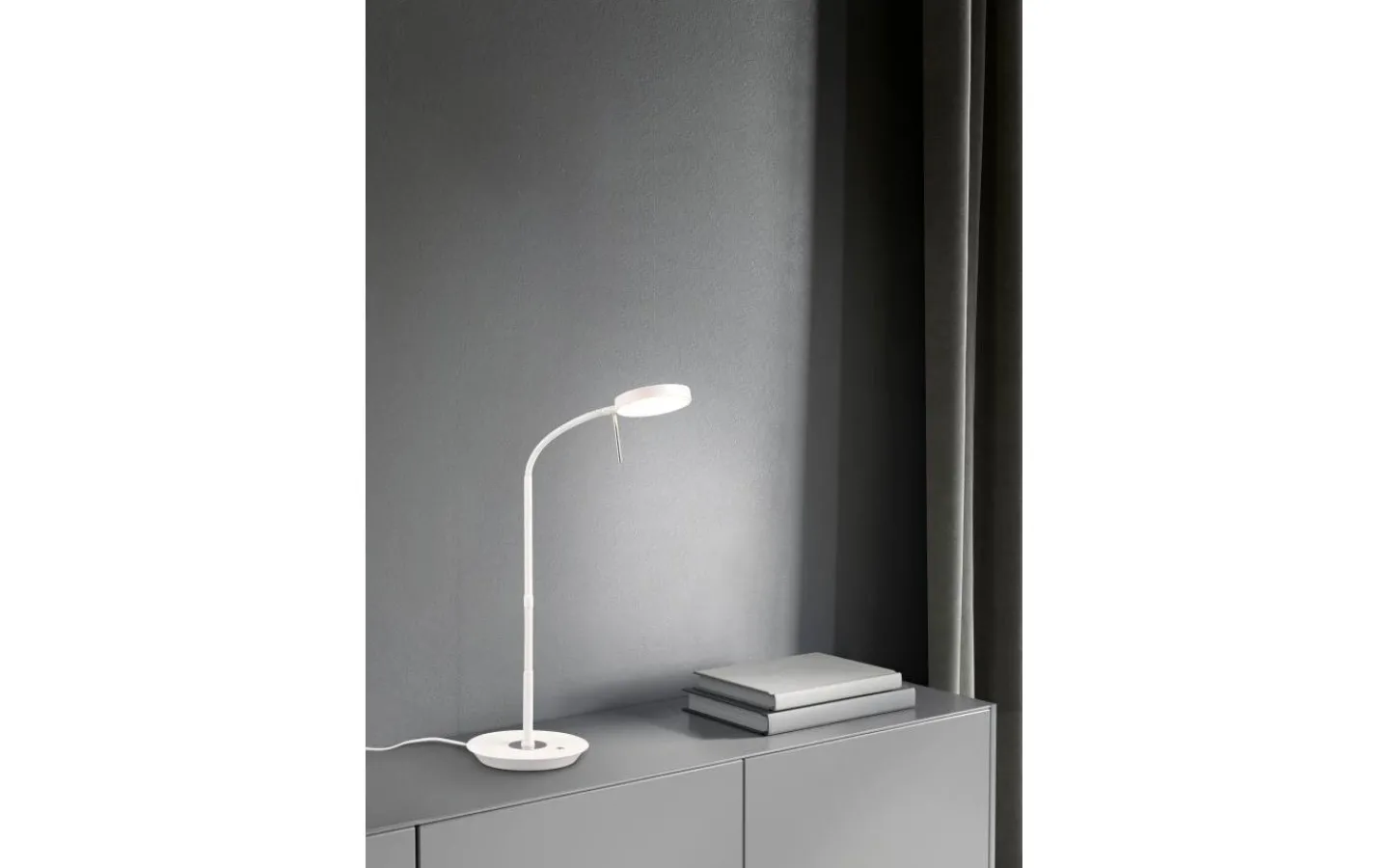 Skrivbordslampor-Trio Lighting Monza Skrivbordslampa LED mattvit