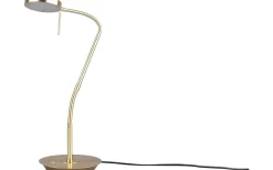 Skrivbordslampor-Trio Lighting Monza Skrivbordslampa LED matt mässing
