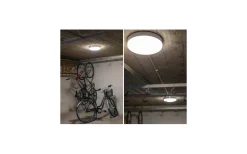 Badrumslampor Tak|Plafonder < Hidealite Moon Basic Plafond 32cm LED 3000K/4000K 15W Vit IP44