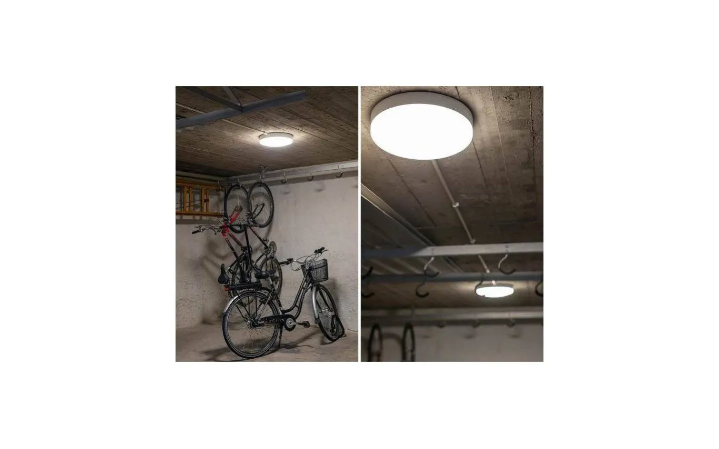 Badrumslampor Tak|Plafonder < Hidealite Moon Basic Plafond 32cm LED 3000K/4000K 15W Vit IP44
