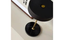 Uppladdningsbara Lampor Inomhus|Bordslampor < Dyberg Larsen Moonlight Uppladdningsbar Bordslampa 28,5cm LED 3000K 2W Svart/Mässing