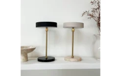 Uppladdningsbara Lampor Inomhus|Bordslampor < Dyberg Larsen Moonlight Uppladdningsbar Bordslampa 28,5cm LED 3000K 2W Svart/Mässing