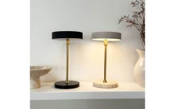 Uppladdningsbara Lampor Inomhus|Bordslampor < Dyberg Larsen Moonlight Uppladdningsbar Bordslampa 28,5cm LED 3000K 2W Svart/Mässing