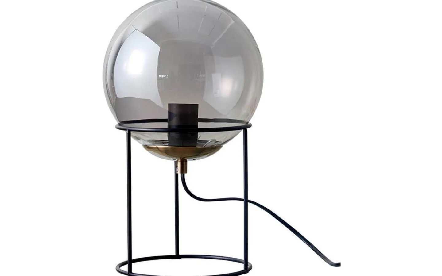 Bordslampor < Dyberg Larsen Moon Smoke Bordslampa 34cm Svart/Mässing