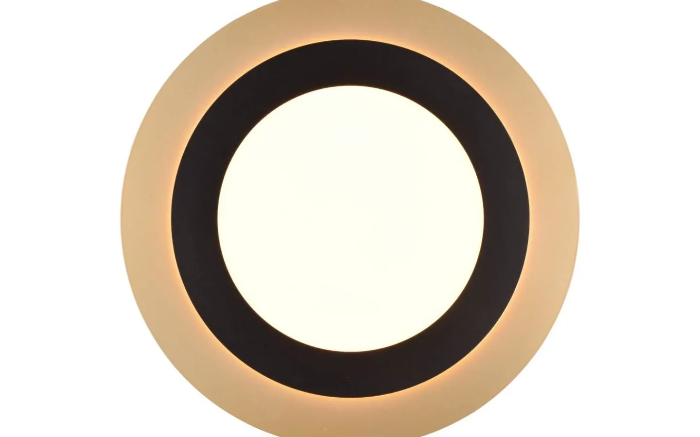 Plafonder-Trio Lighting Morgan Plafond LED 45cm matt svart/guld