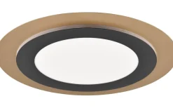 Plafonder-Trio Lighting Morgan Plafond LED 45cm matt svart/guld