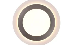 Plafonder < Trio Lighting Morgan Plafond LED 45cm vit/borstad stål