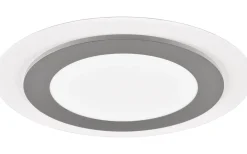 Plafonder < Trio Lighting Morgan Plafond LED 45cm vit/borstad stål