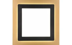 Plafonder-Trio Lighting Morgan Plafond LED 45x45cm matt svart/guld
