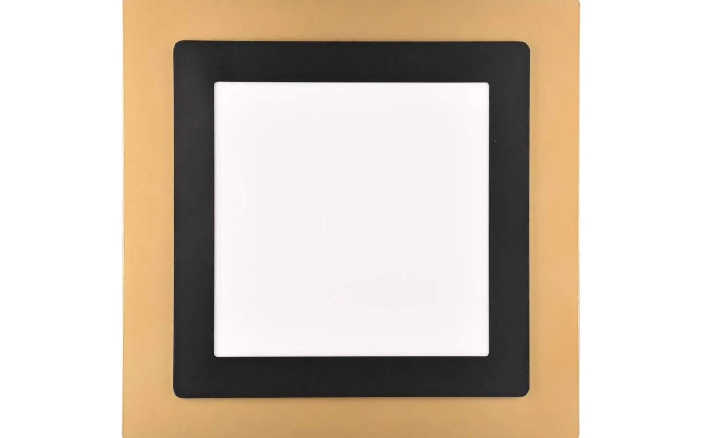 Plafonder-Trio Lighting Morgan Plafond LED 45x45cm matt svart/guld