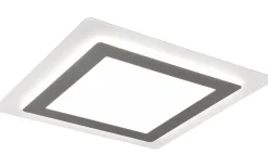 Plafonder-Trio Lighting Morgan Plafond LED 45x45cm vit/borstad stål
