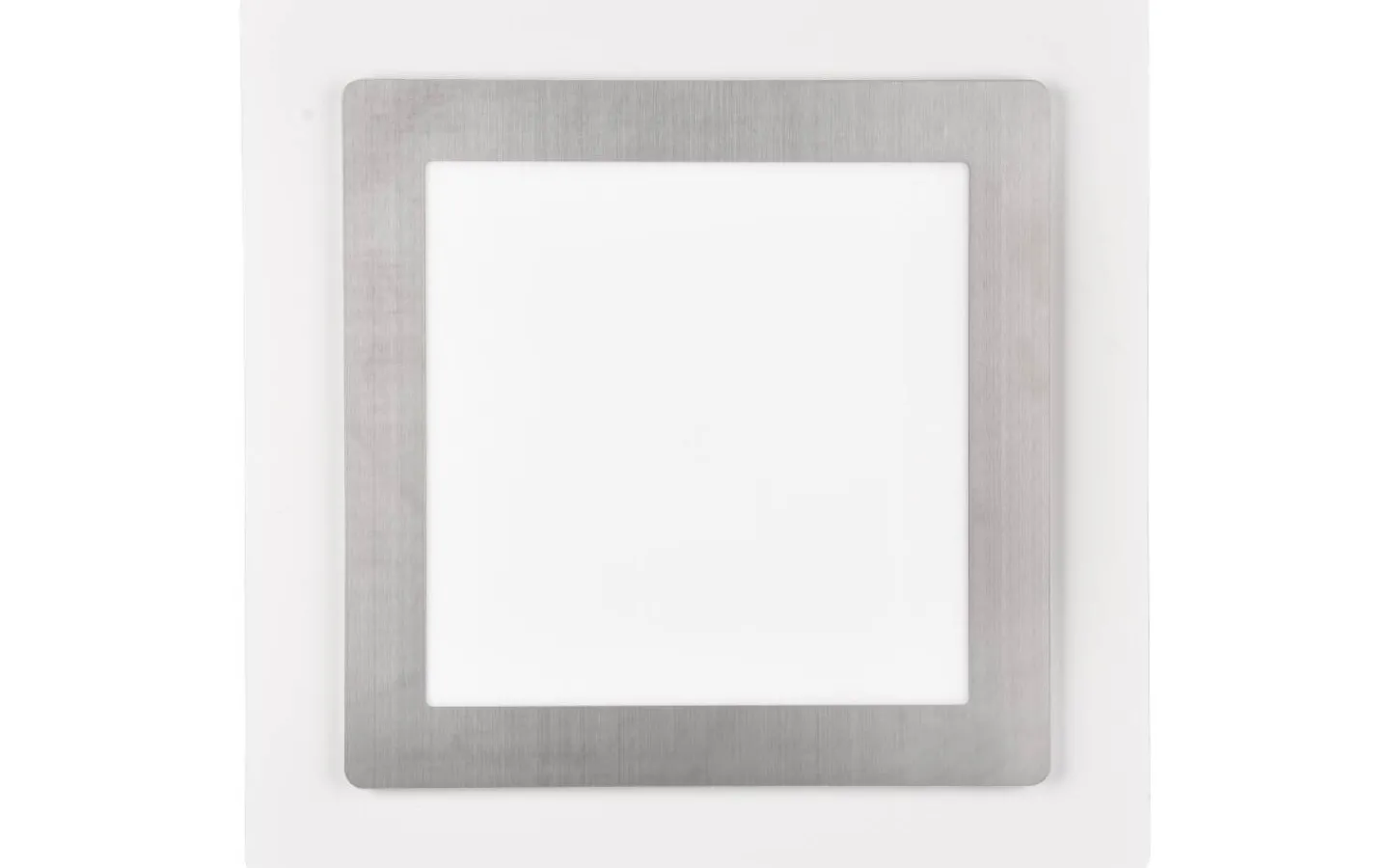 Plafonder-Trio Lighting Morgan Plafond LED 45x45cm vit/borstad stål