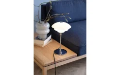 Bordslampor-Dyberg Larsen Morph D21 Bordslampa 35cm Opal/Krom