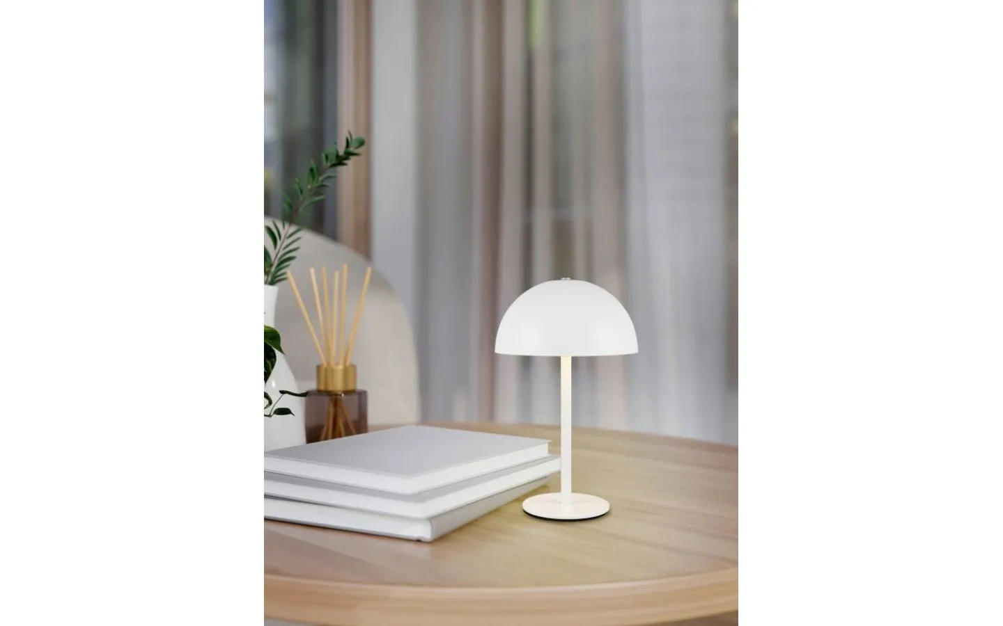 Uppladdningsbara Lampor Inomhus|Bordslampor < Reality Munoz Bordslampa LED mattvit uppladdningsbar