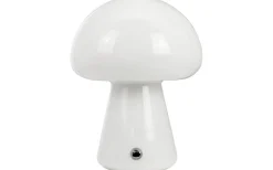 Uppladdningsbara Lampor Inomhus < Dyberg Larsen Mushroom Uppladdningsbar Bordslampa 21cm Vit