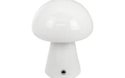 Uppladdningsbara Lampor Inomhus < Dyberg Larsen Mushroom Uppladdningsbar Bordslampa 21cm Vit