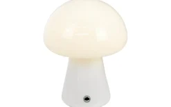 Uppladdningsbara Lampor Inomhus < Dyberg Larsen Mushroom Uppladdningsbar Bordslampa 21cm Vit