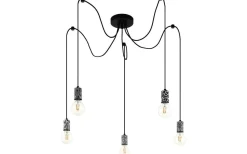 Stora Taklampor Ø50-69 Cm-Eglo Nagpur Taklampa 5L Svart/Vit