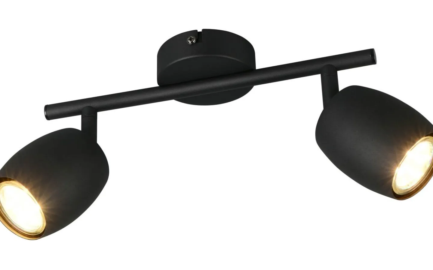 Takspot Med 2 Lampor < Reality Nancy Spotlight 2-delad GU10 mattsvart