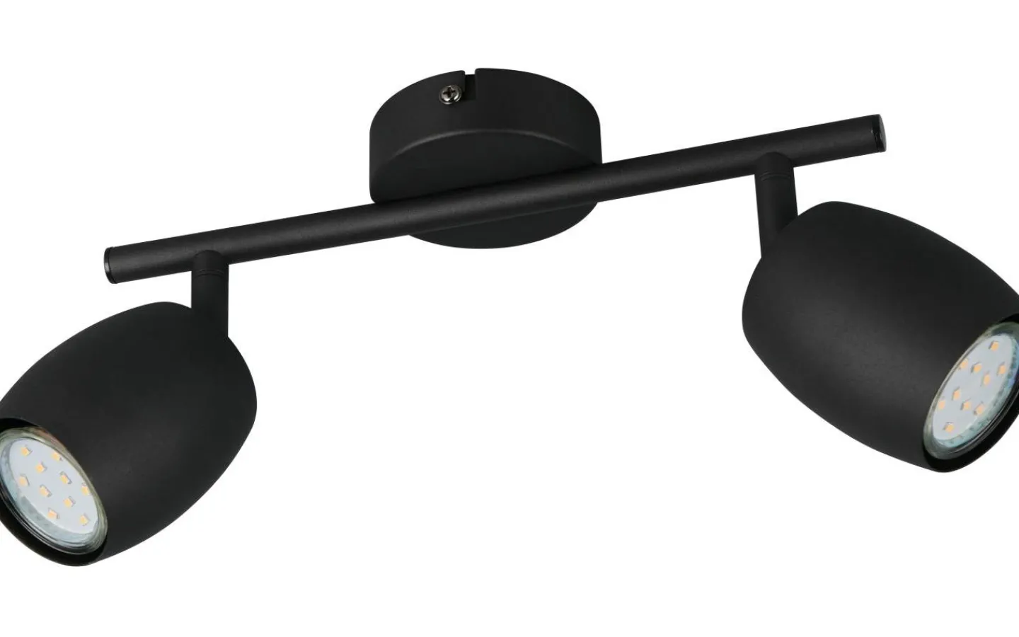 Takspot Med 2 Lampor < Reality Nancy Spotlight 2-delad GU10 mattsvart