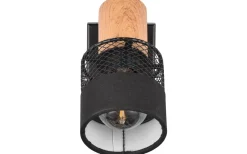 Läslampor < Trio Lighting Nandini Spotlight E14 matt svart/trä