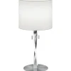 Bordslampor < Trio Lighting Nandor Bordslampa E27 + LED borstat stål