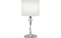 Bordslampor < Trio Lighting Nandor Bordslampa E27 + LED borstat stål