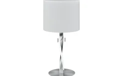 Bordslampor < Trio Lighting Nandor Bordslampa E27 + LED borstat stål