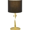 Bordslampor-Trio Lighting Nandor Bordslampa E27 + LED svart/guld