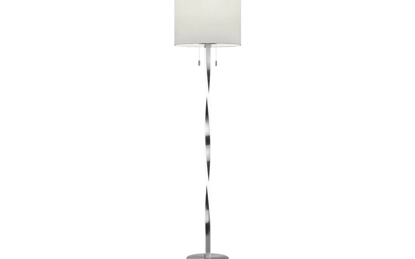 Golvlampor < Trio Lighting Nandor Golvlampa E27 + LED borstat stål