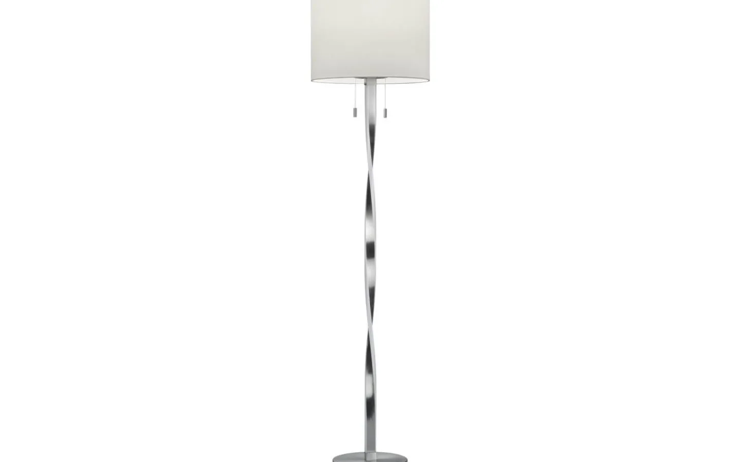 Golvlampor < Trio Lighting Nandor Golvlampa E27 + LED borstat stål