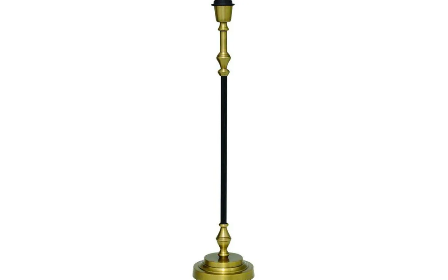 Lampfötter < Hallbergs Nelly Lampfot 68cm Svart/Antik Mässing