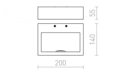 Hall & Trappa|Lampetter-Rendl Neman Vägglampa Svart LED 10W 3000K