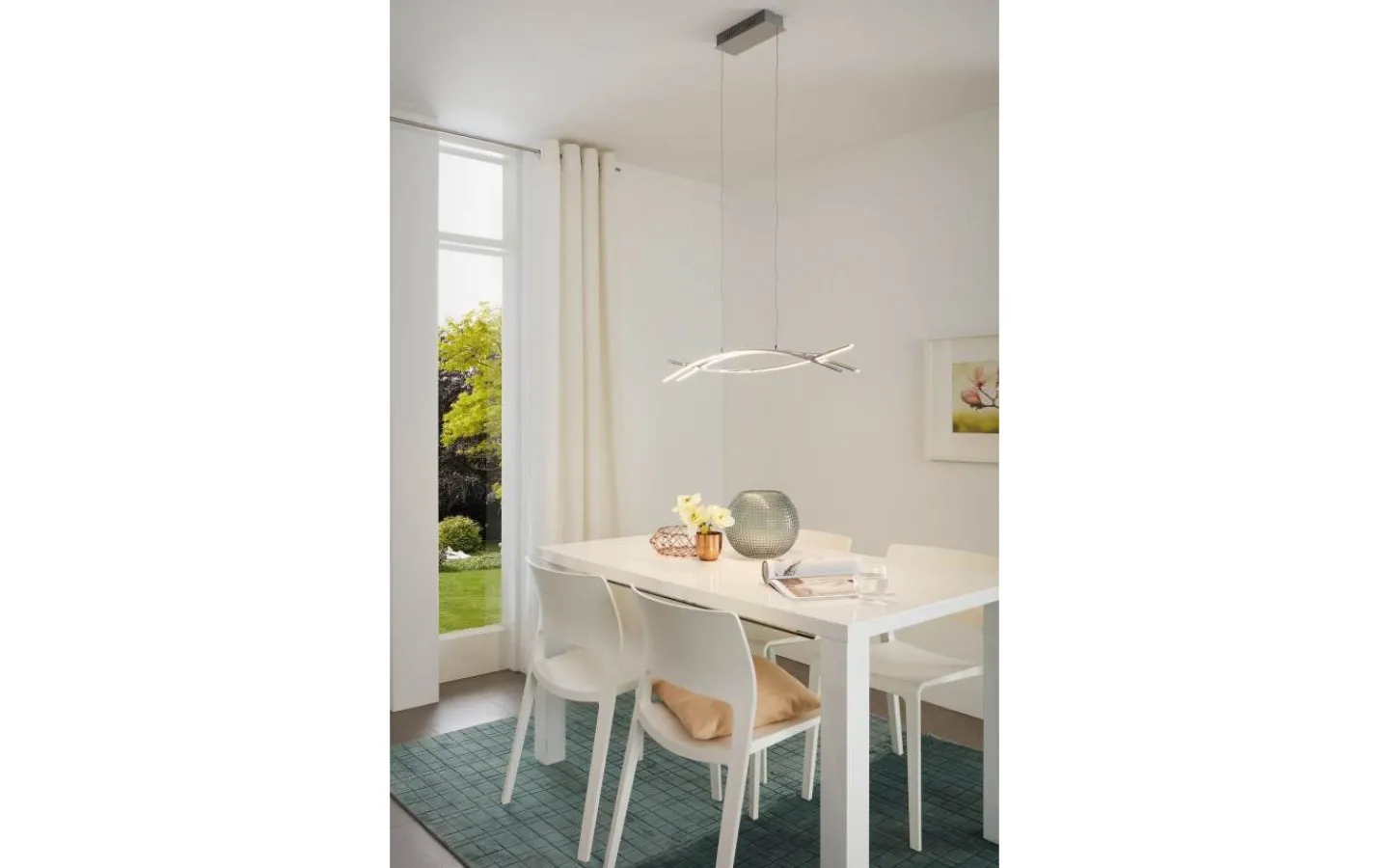 Avlånga Taklampor < Eglo Nevado Taklampa 90cm LED 3000K 3x9W Krom
