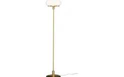 Golvlampor < Aneta New August Golvlampa 140cm Matt Mässing/Vit