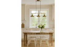 Avlånga Taklampor-Cottex New Haven 3L 96cm Mässing
