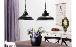 Kök & Matplats < Cottex New Haven Taklampa 37cm Antik Svart/Guld