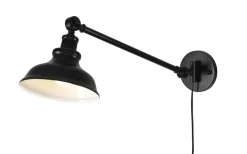 Kök & Matplats|Läslampor < Cottex New Haven Vägglampa 60cm Antik Svart