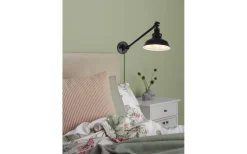 Kök & Matplats|Läslampor < Cottex New Haven Vägglampa 60cm Antik Svart