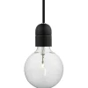Sladdställ Med Sockel-Halo Design New Pendel Med E27-Sockel Svart