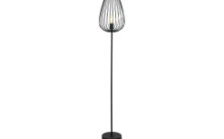 Golvlampor-Eglo Newtown Golvlampa 160cm Svart