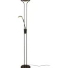 Uplight|Golvläslampor < Aneta Nice Golvlampa 180cm LED 15W+5W 3000K Svart